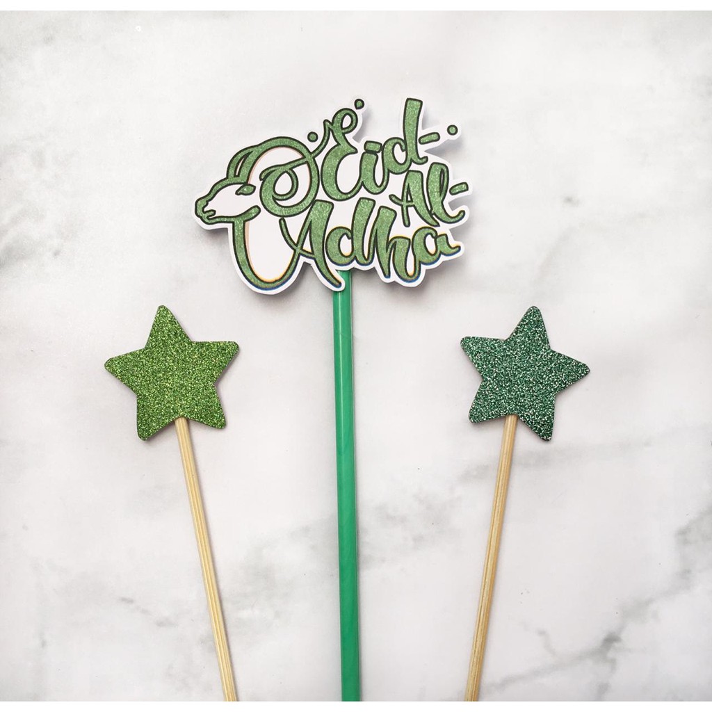 Topper Idul Adha tusuk utk hiasan cake dll