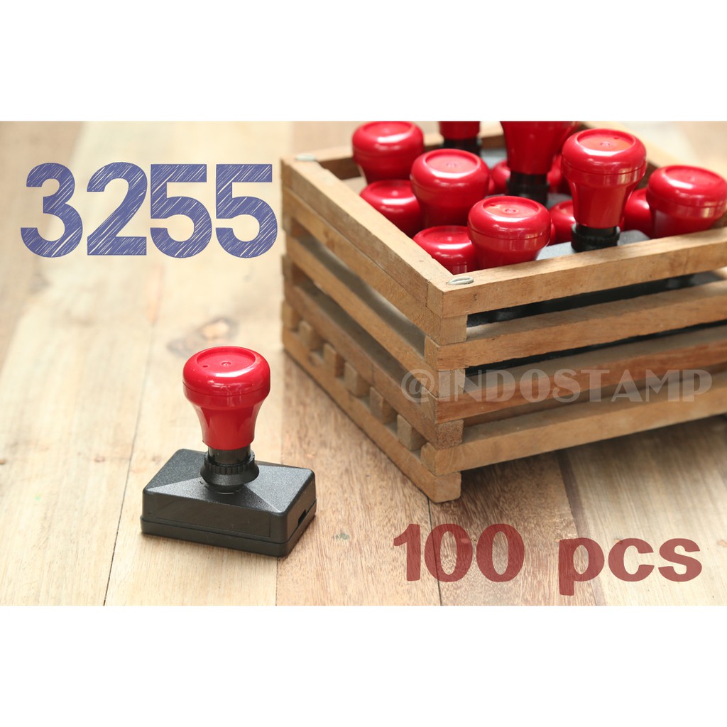 

gagang stempel 3255 100pcs flash stamp 32mm 55mm original indostamp murah