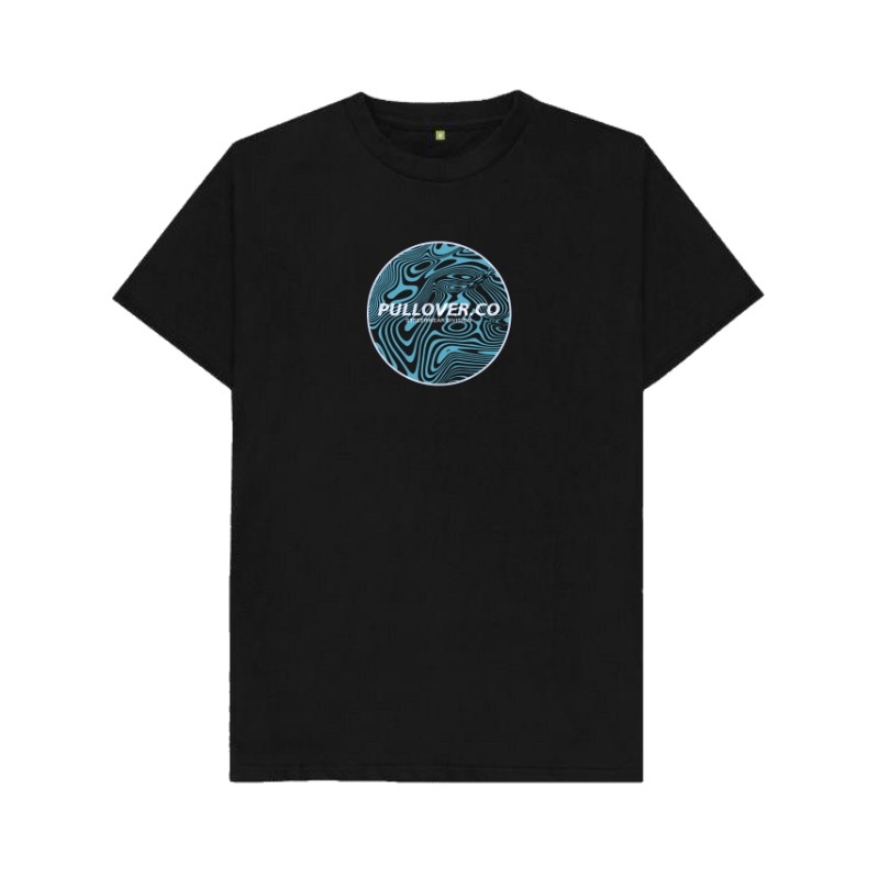 t-shirt pullovercloth - blue liquid - hitam | pullovercloth