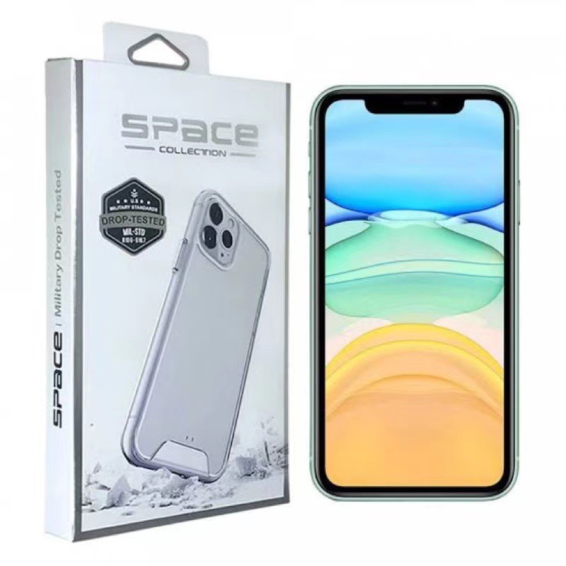 SPACE Millitary Drop CLEAR CASE IPHONE 14 PLUS 14 PRO MAX 13 MINI 13 PRO MAX12 MINI 12 PRO MAX 11 PRO MAX X XR XS MAX High Quality