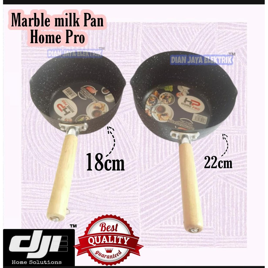 Panci susu panci mie alumunium tebal Home Pro Marble / Marble Sauce pan (harga per pcs)