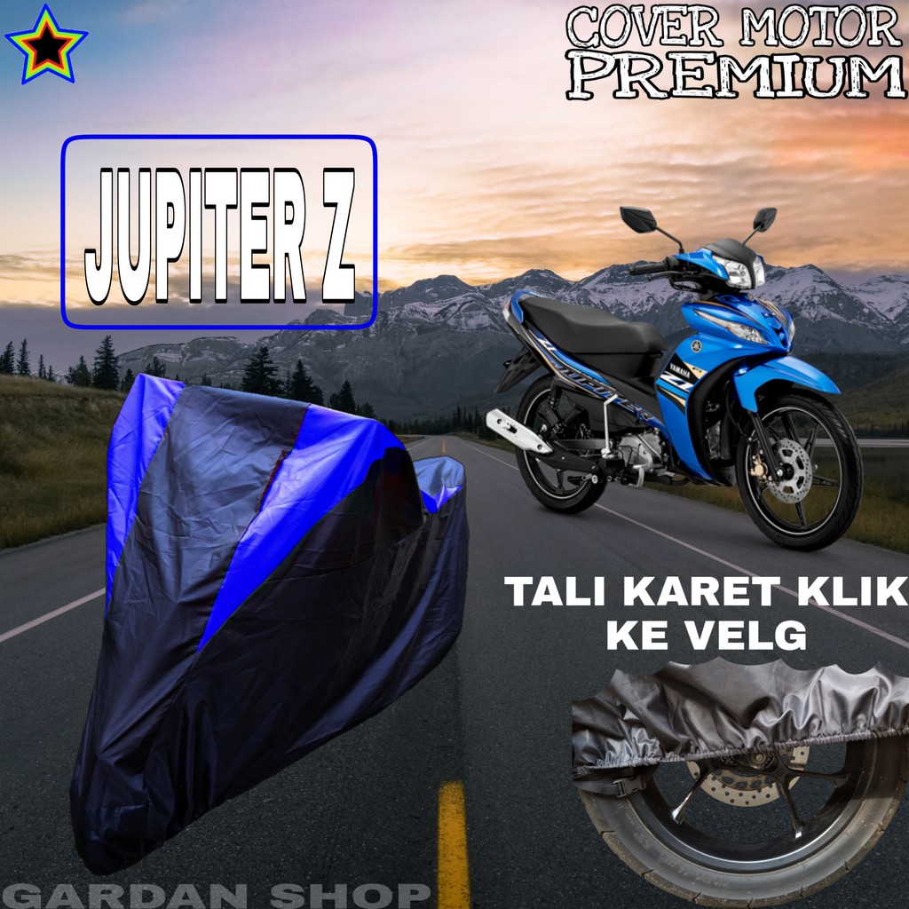 Sarung Motor JUPITER Z Hitam BIRU Body Cover Jupiter Z PREMIUM