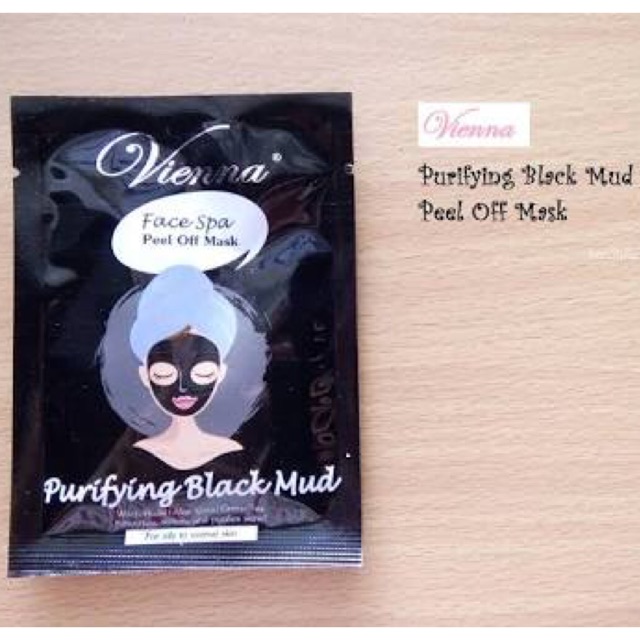 Vienna Peel Off Face Mask Purifying Black Mud Sachet