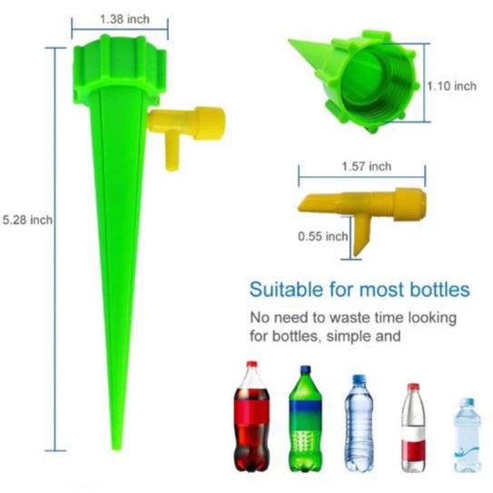 Alat Siram Otomatis Penyiram Tanaman Sistem Botol Minum bekas isi 6pcs