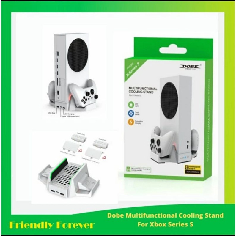 Jual Xbox Series S Multifunctional Cooling Fan /Cooling Stand/ Charging Dock / Rechargeable