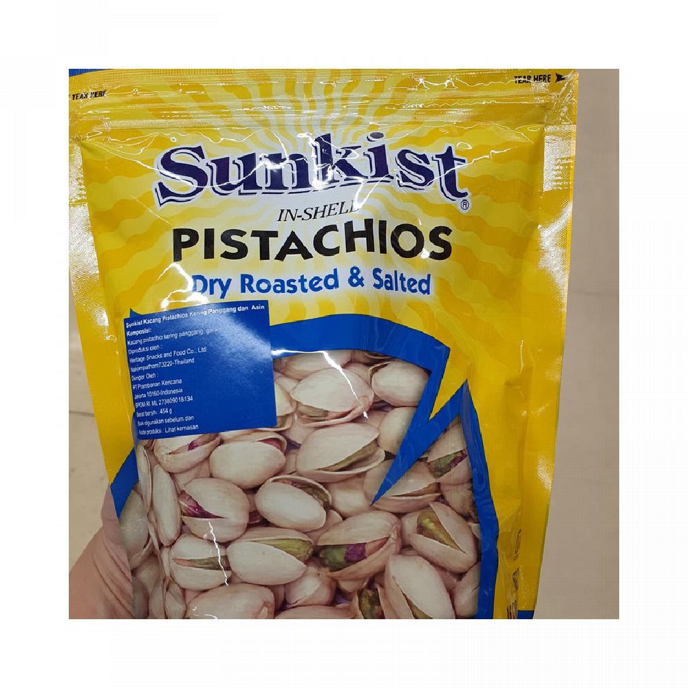 

Sunkist Pistachios 454grm dry roasted and salted