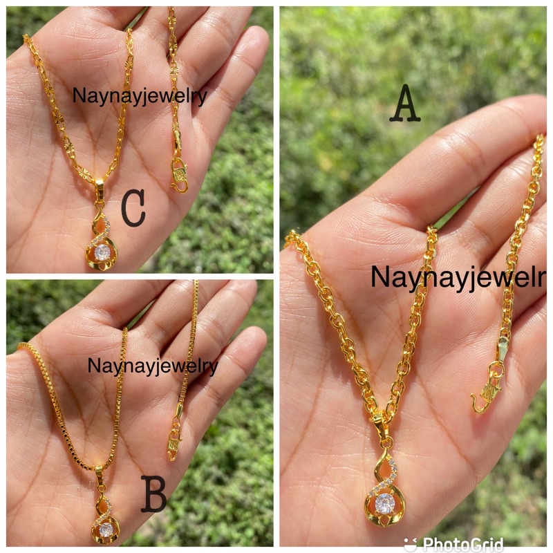 Kalung koin yaxiya warna 24k / beserta liontin 88