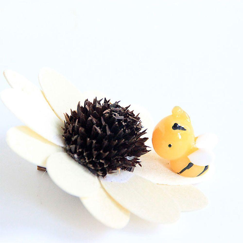 Agustina Resin Honey Bee Moss Ornaments Dekorasi Miniatur 10pcs Kerajinan Indah Peri Taman DIY