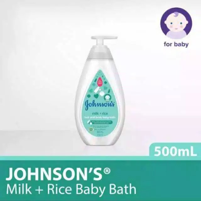 Johnson Baby Bath Milk &amp; Rice Pump 500ml - Sabun Mandi Bayi