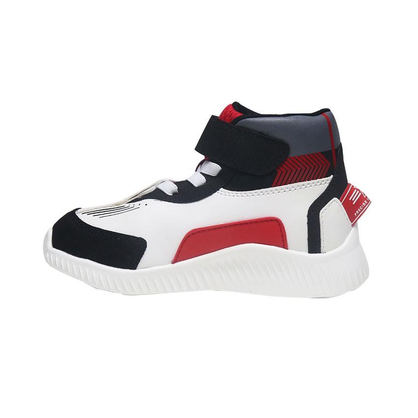 Precise Ciro TD Sepatu Sneakers Sekolah Anak - Black/Whte/Red