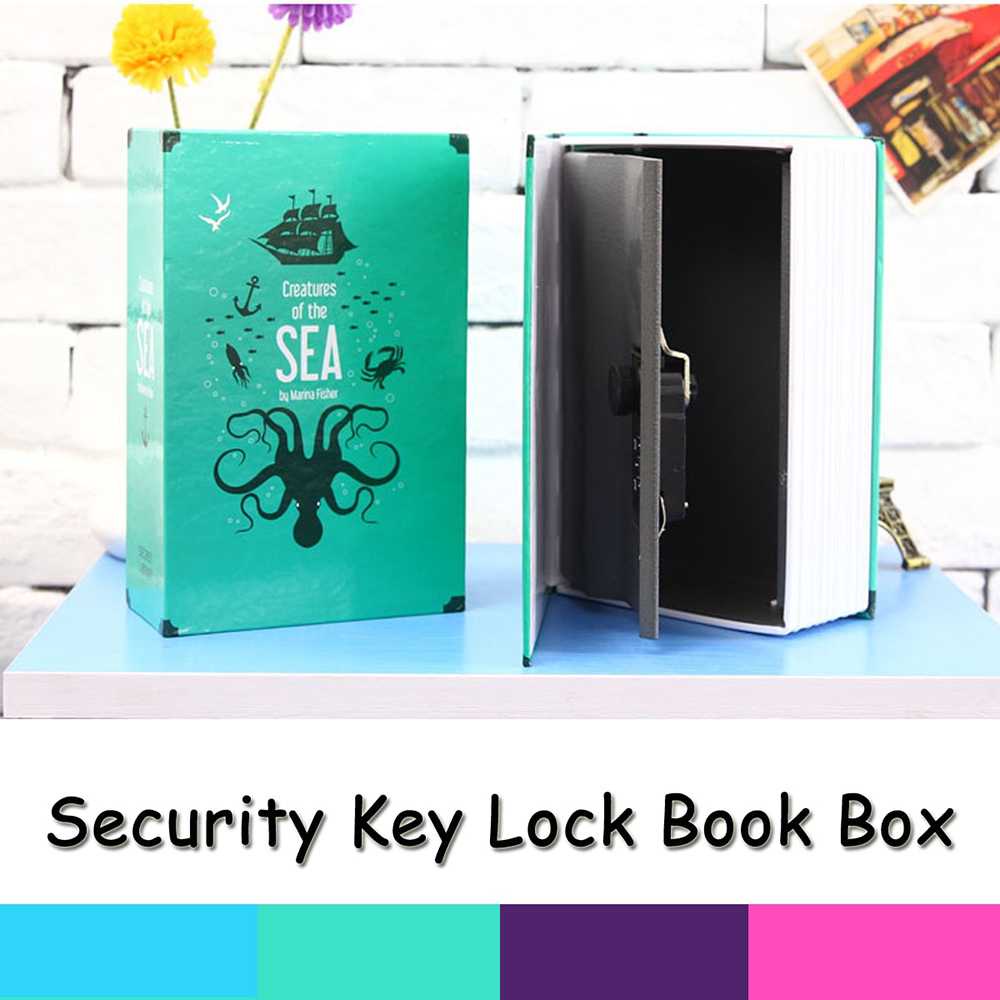 TD - RUM HOMESAFE Kotak Buku Novel Colorful Safety Box Hidden Storage - DHZ001