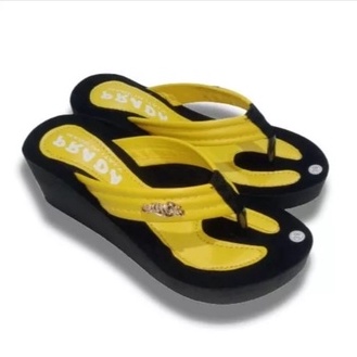 SANDAL WEDGES WANITA PARDA