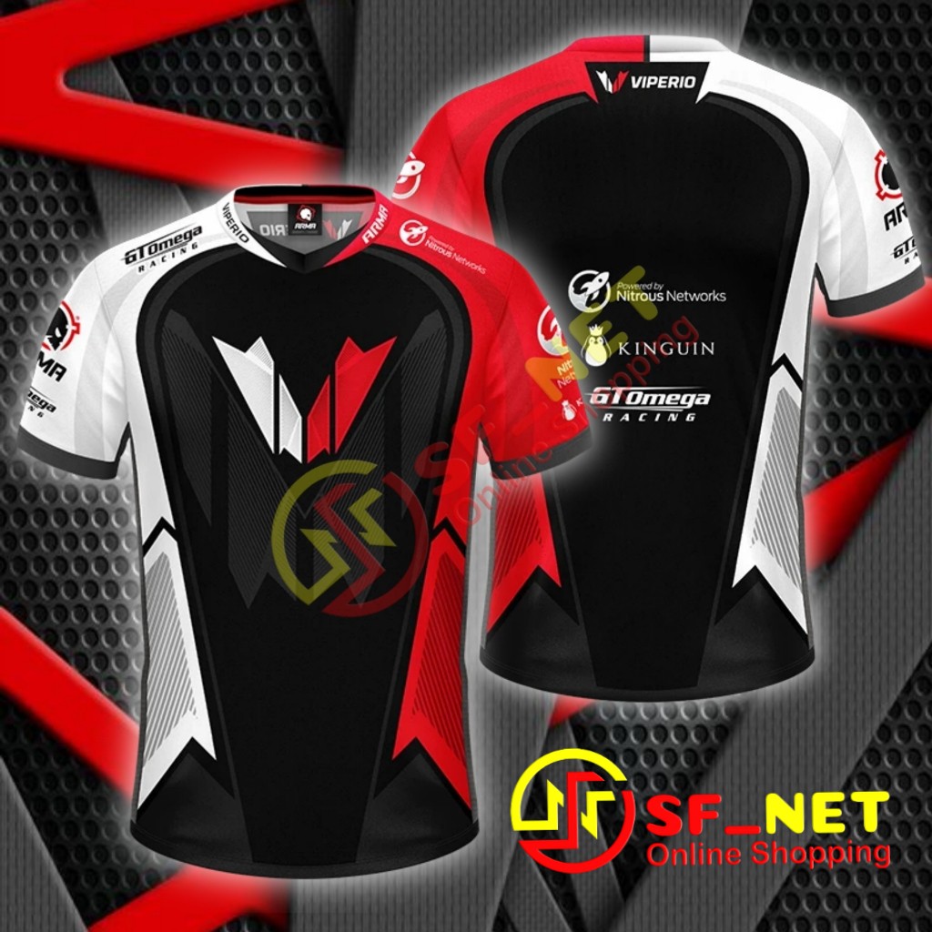 jersey baju kaos gaming esports free fire, mobile legend. aov, pubg, pb dota desain terbaru
