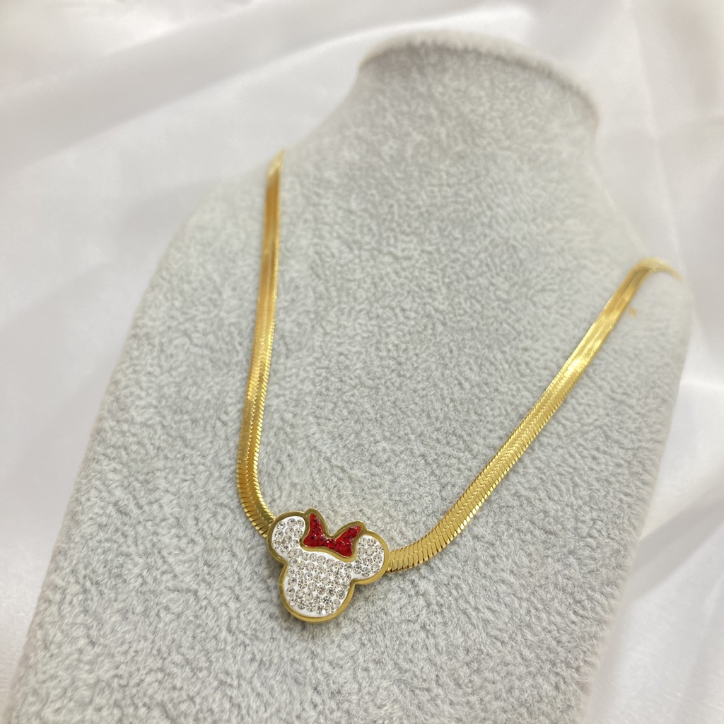 Kalung Titanium Liontin Mata Anti Karat Aksesoris Perhiasan