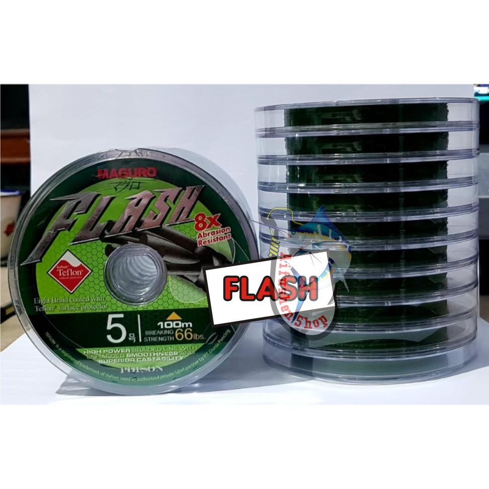PE MAGURO FLASH POISON X8 100 METER HIJAU