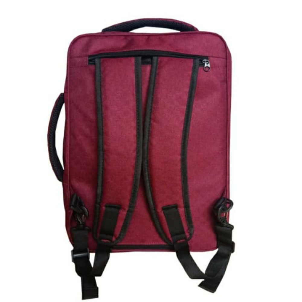 3 in One Carboni Tas Ransel 3 dimensi AA OO1O9  RED Tas Sekolah Tas Universal  Bisa Slempang Ransel dan Tenteng MAPHVS  Urban Style  Pria wanita Original + FRE Raincofer