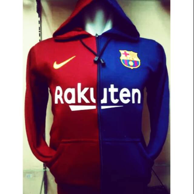 Jaket Zipper Hoodie Barca