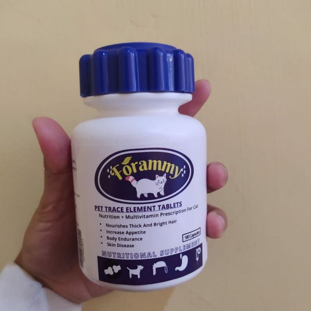 Ecer 1 Kapsul Vitamin Kucing Problem Kulit Kitten Jamur Parasit dan Kesehatan Bulu FEFARM