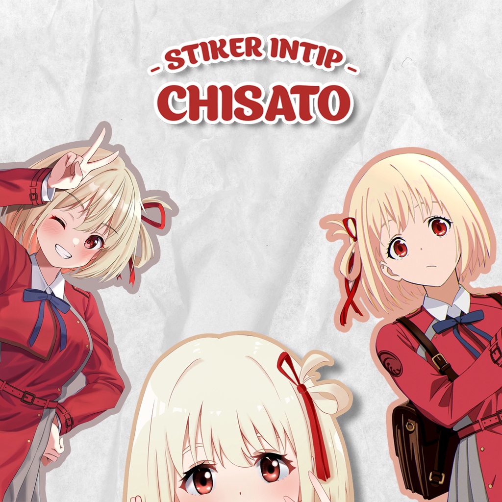 

Stiker Intip Chisato Anime Lycoris Recoil / Sticker Waterproof