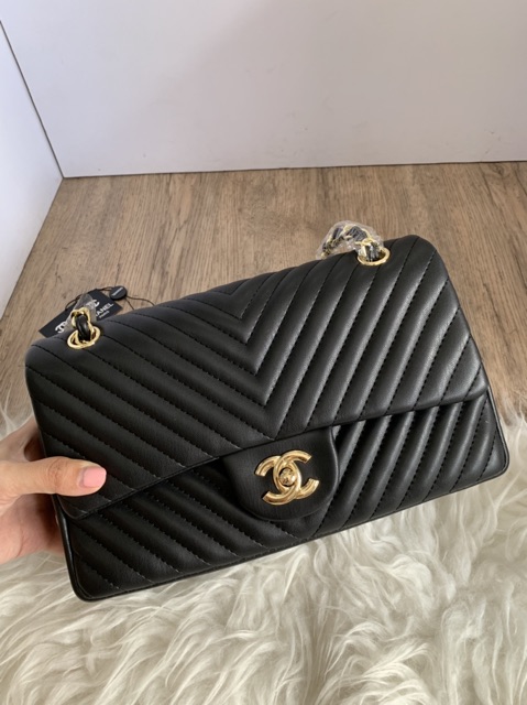 [7.7 Boombastis Sale⚡] - TAS BAG WANITA CL CL001 CLASSIC QUILTED / CHEVRON FLAP MEDIUM  PREMIUM IMPORT