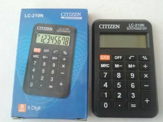 Kalkulator Kecil Saku plus Sarung Tempat / SLD-200N CT-200N LC-210N LC 110 N / Pocket Calculator