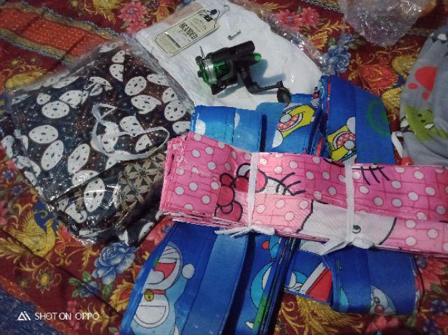 Couple Batik Keluarga Sarimbit Gamis Keluarga Set Ayah Ibu&anak Motif Kawung Putih