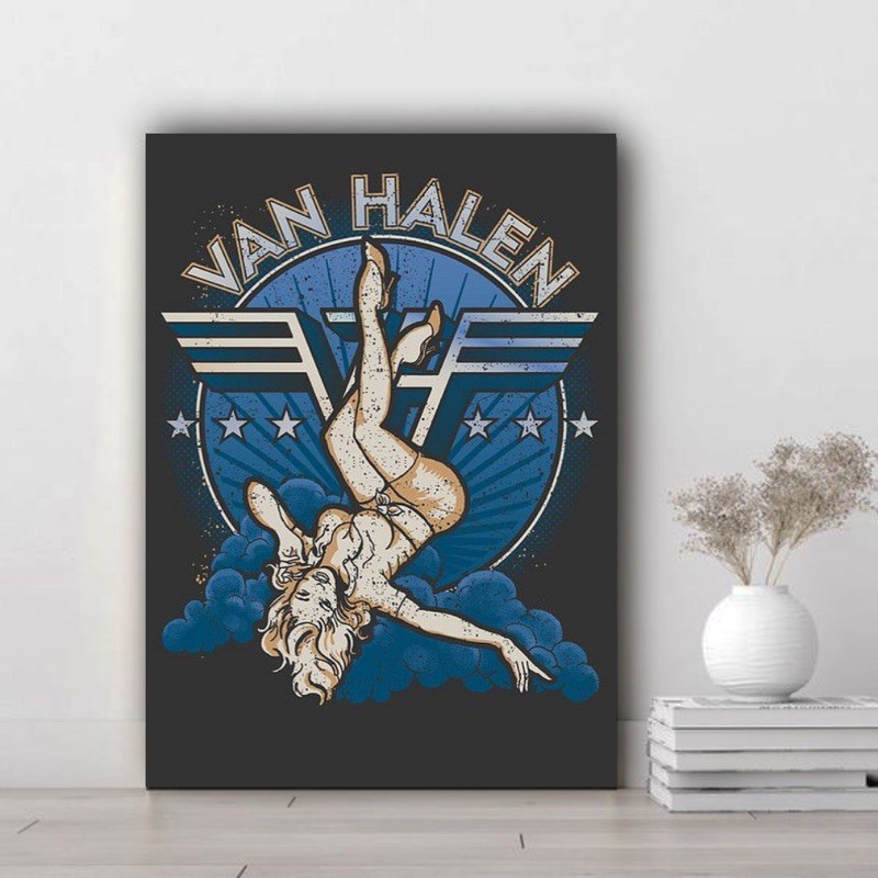 Poster band van halen papan mdf