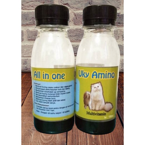 Uky Amino 100ml Vitamin Kucing untuk Gemuk Penambah Bulu Nafsu Makan