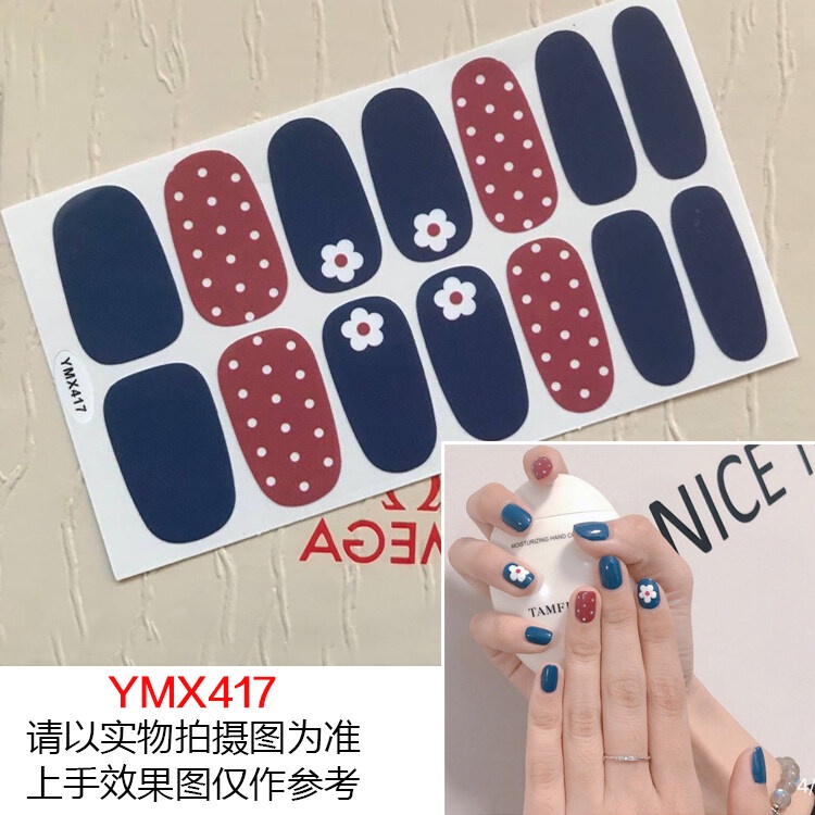 Stiker Kuku Motif Kartun Graffiti Leopard Gaya Korea Untuk Nail Art