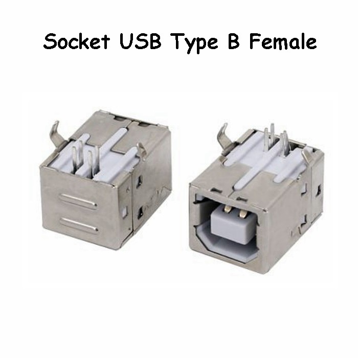 Socket Connector USB Type B Soket Konektor USB Tipe B Printer Female
