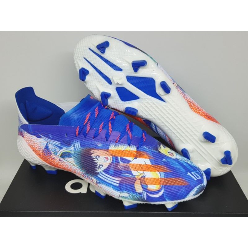 Sepatu Bola Adidas X Ghosted.1 Captain Tsubasa Blue FG