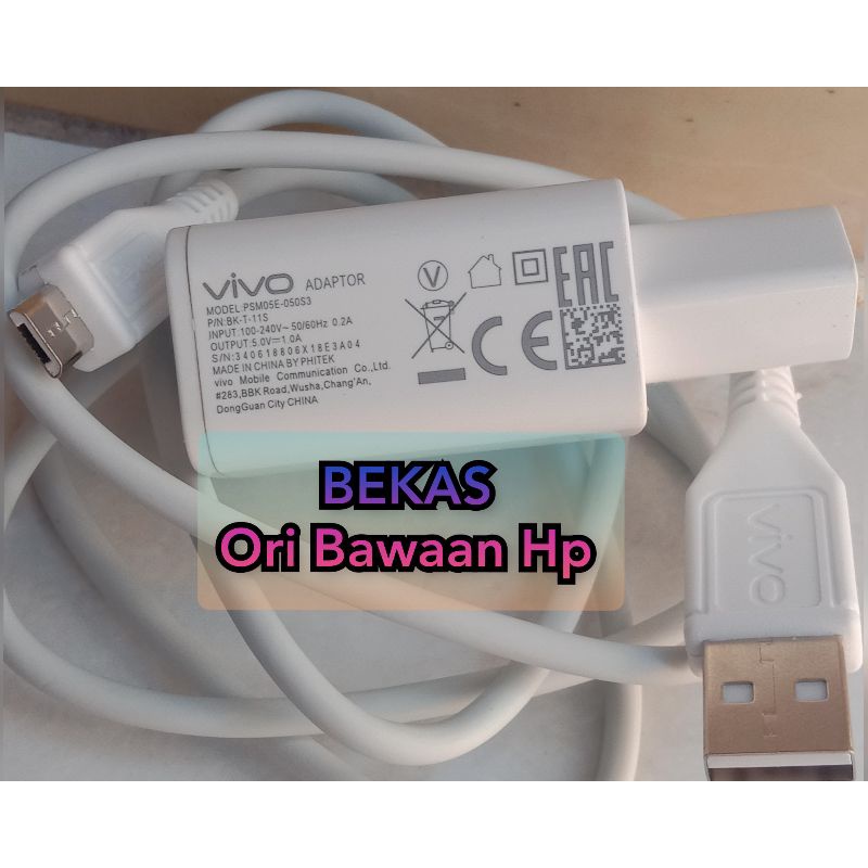 CHARGER VIVO Y93 | Y91 | Y91c | Y55 ORI BAWAAN HP MIKRO USB