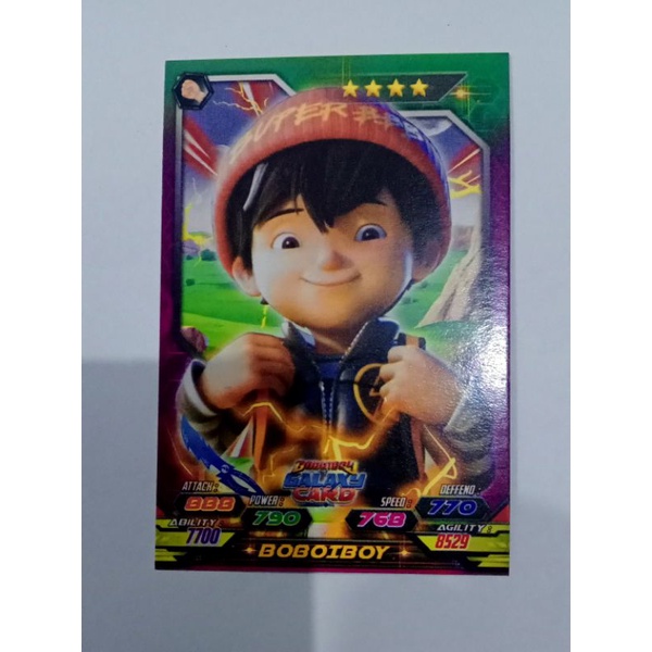 Kartu Boboiboy Galaxy Ultra Rare Collection Kartu Langka