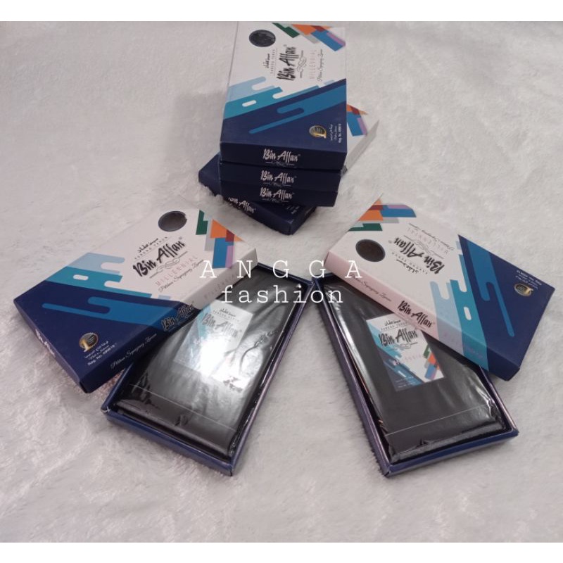 Sarung Bin Affan Polos Hitam dan Putih Size Dewasa