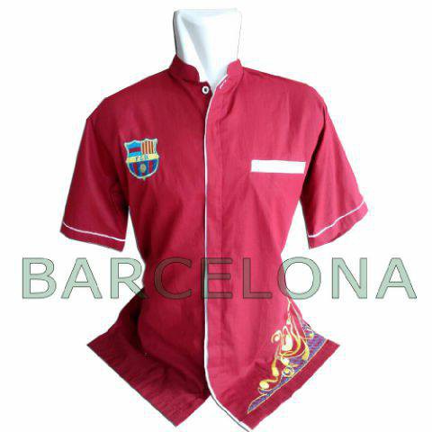 COD BAJU KOKO BOLA BARCELONA BAJU KOKO BORDIR BAJU KOKO TERBARU BAJU KOKO BAHAN ADEM
