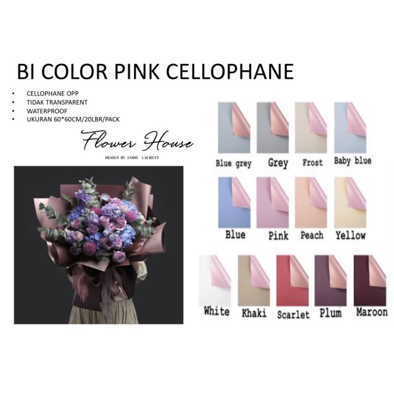 

(Lembaran) BI Pink Colour Cellophane ( Rose Gold )