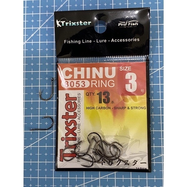 Kail Pancing Chinu Ring Trixster High Carbon - Strong & Sharp-TRX CHINU No 3