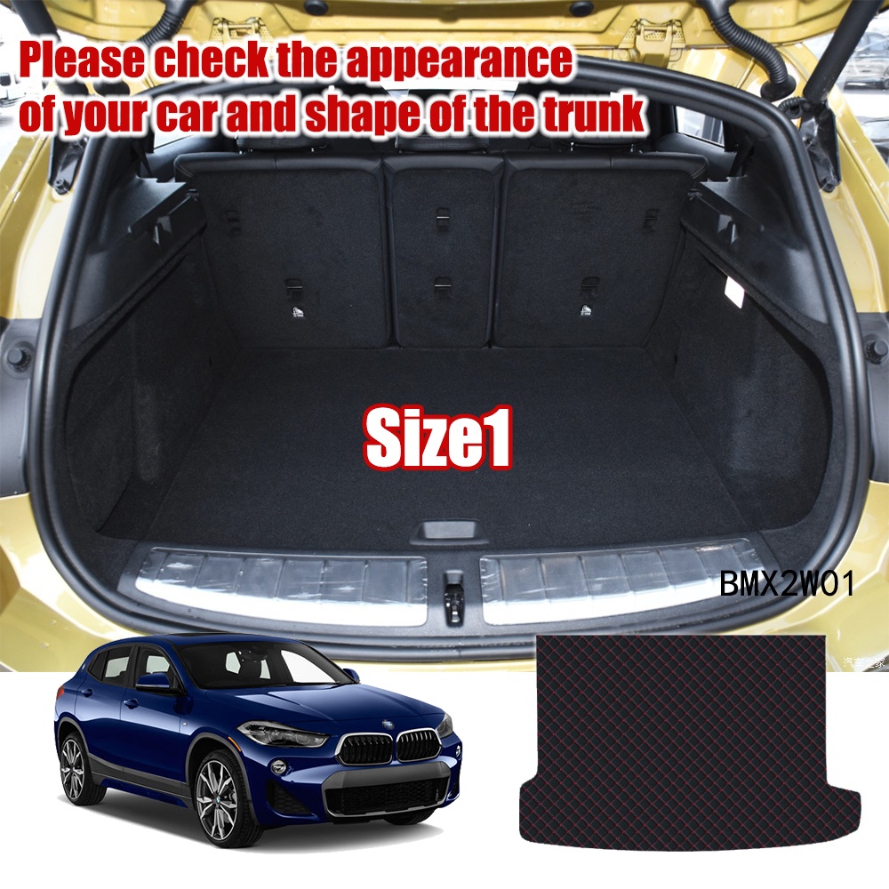 1 Set Cover Bagasi Mobil Bahan Kulit Untuk BMW X2 F39 2018 2019 2020 2021