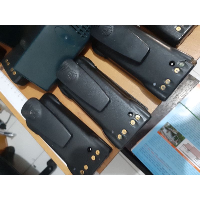 Baterai Motorola Gp338 dan Battery Motorola Gp 328 Modif Lithium Tinggal colok Adaptor Baterai Refil