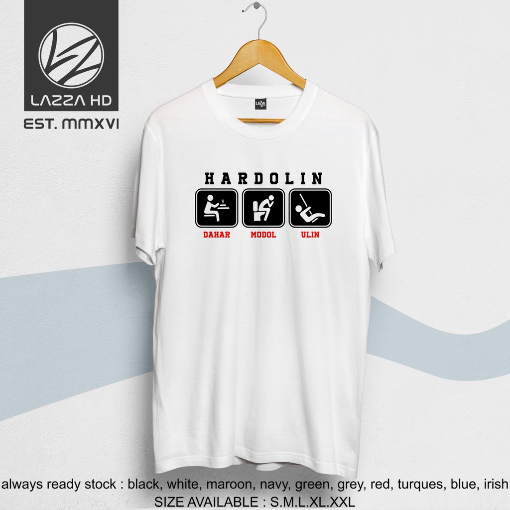 Kaos Baju Tshirt Distro Kata Unik Bahasa Sunda Hardolin Dahar