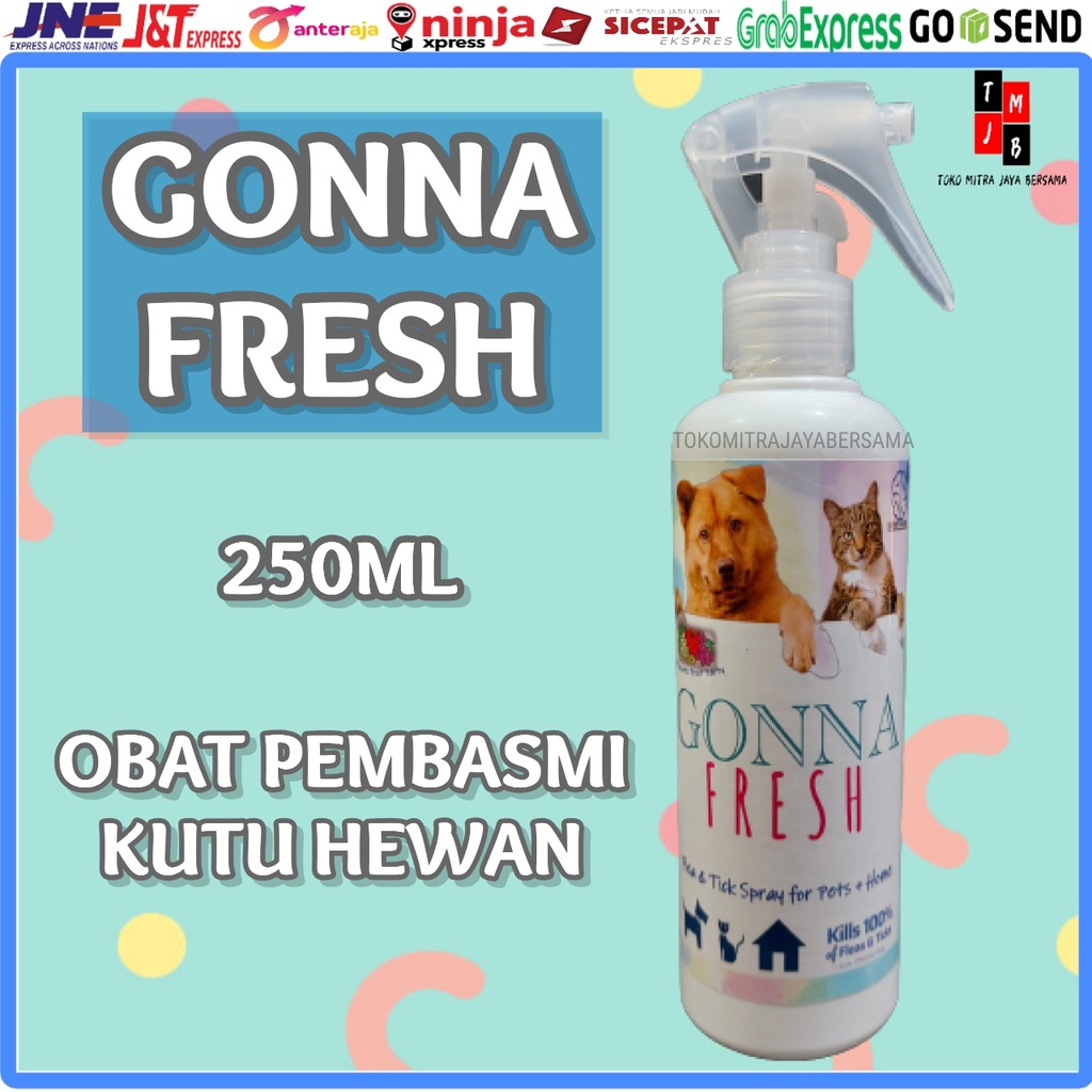 OBAT PEMBASMI KUTU HEWAN ANJING KUCING HAMSTER KUDA SPRAY GONNA FRESH