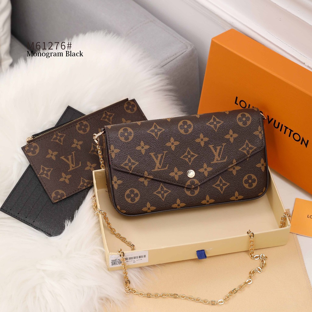 LV Felicie Chain Wallet Monogram #M61276