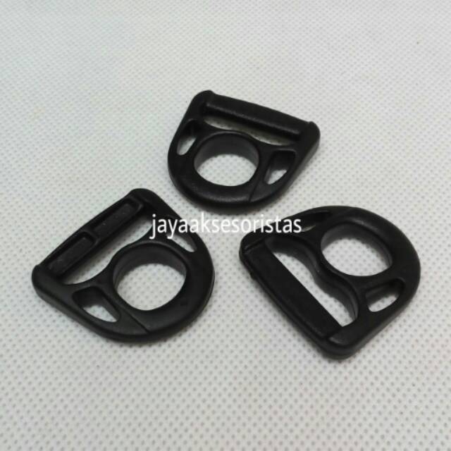 Ring D tawon 2.0 cm plastik buckle polypropylene (PP) per 12 pcs