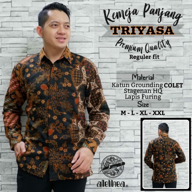 Batik TRIYASA Katun Halus Sragenan Full Furing Termurah