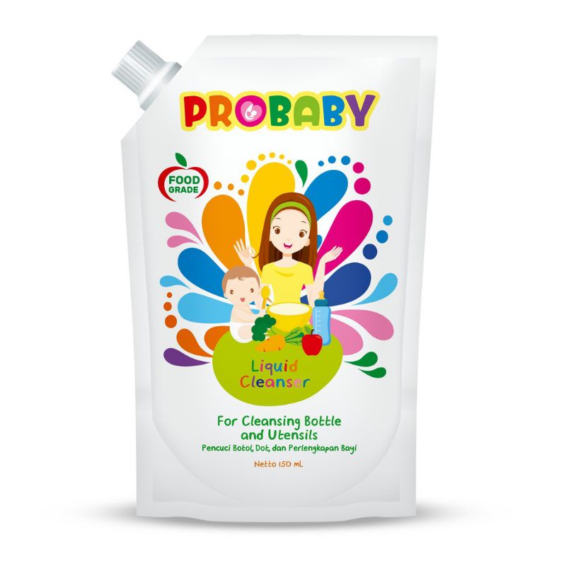 Probaby Pro Baby Liquid Cleanser 150 ml Pembersih Botol Peralatan Bayi