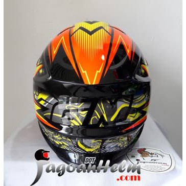 silahkan di ourder GM Helm FLASH MotoCross | Black Orange | Cross Moto Trail