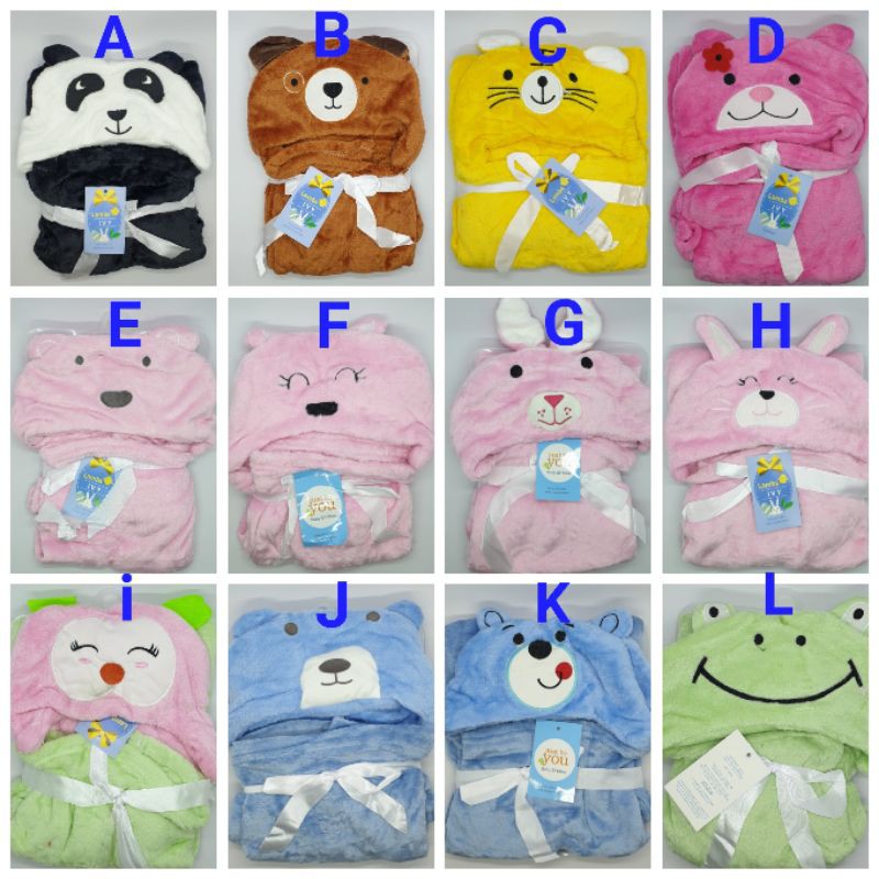 Selimut topi/selimut topi karakter/selimut bayi