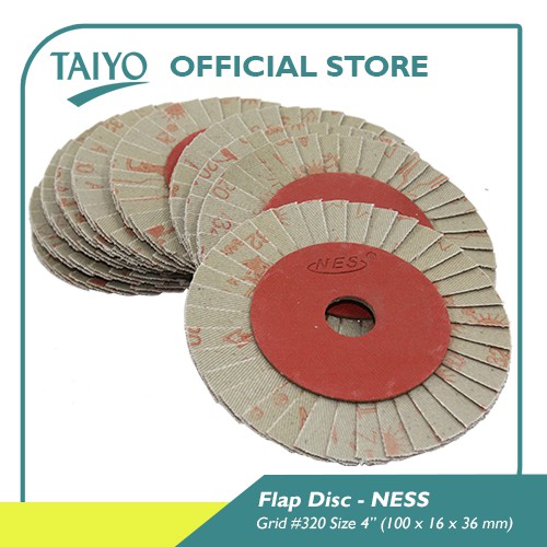 Taiyo Ness 36 Mata Gerinda Amplas Flexible #320 100mm