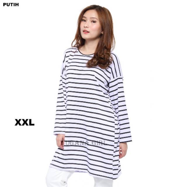 Kaos stripe jumbo (xxl)