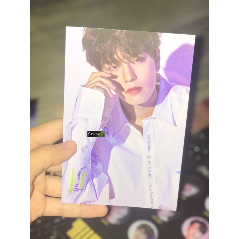stray kids yellow wood pob photo kim seungmin postcard